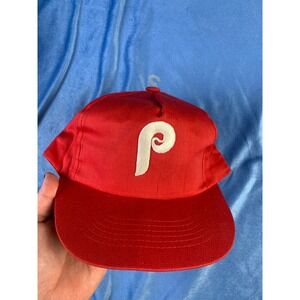 Philadelphia Phillies Baseball Cap Red "P" Logo Adjustable Snapback Mens